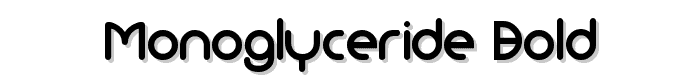 Monoglyceride Bold font